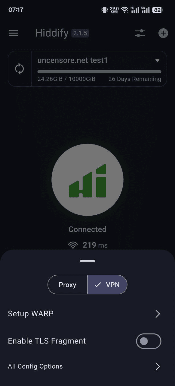 Hiddify iOS Step 3