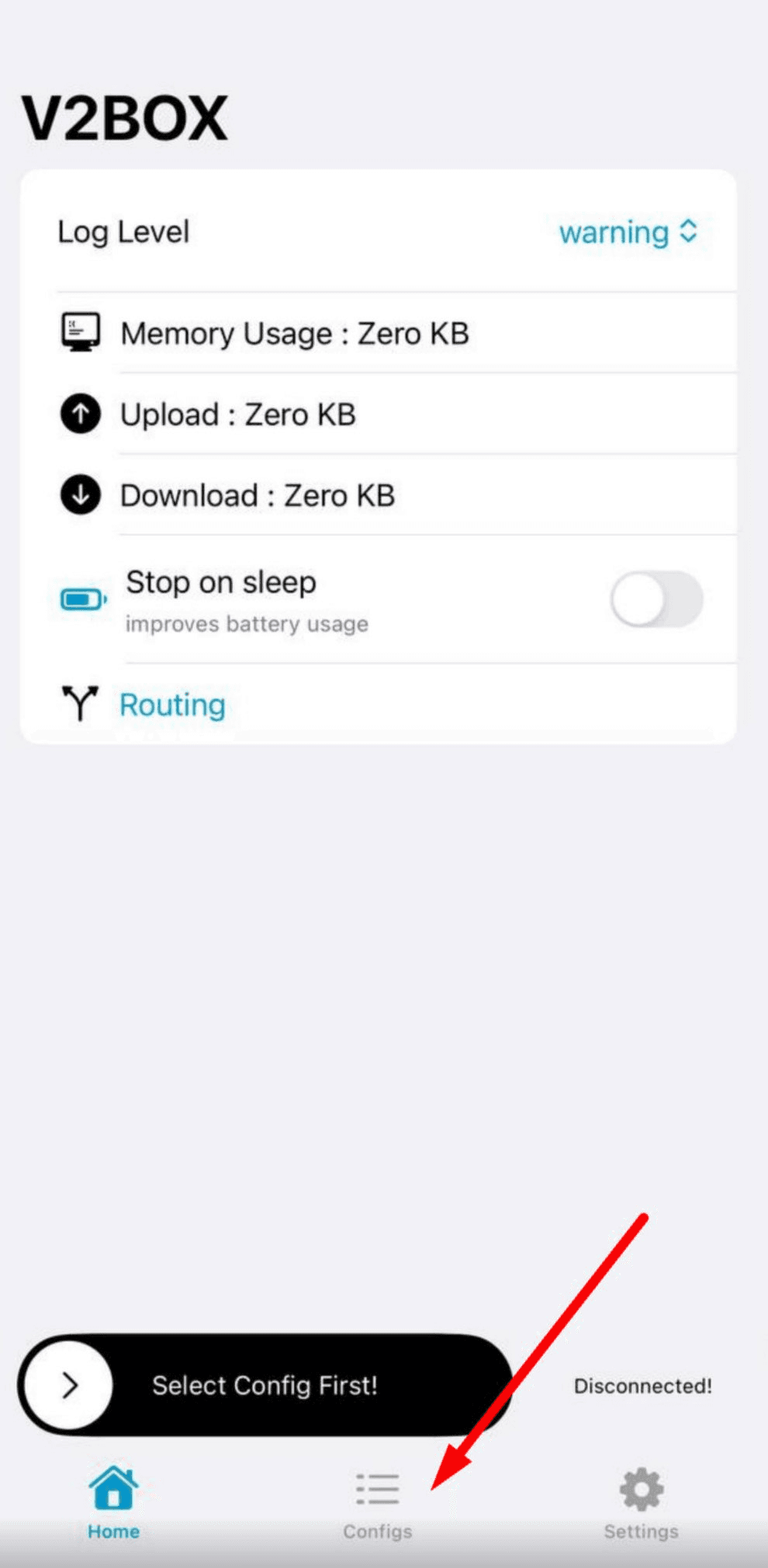 V2Box iOS Step 1