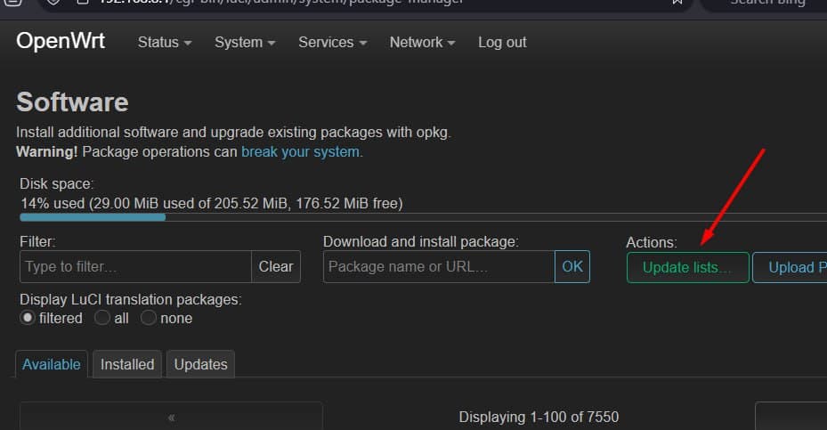 V2rayA OpenWrt Step 2